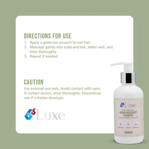 Argan Rosemary Shampoo detail
