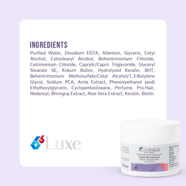 Keratin Hair Mask detail