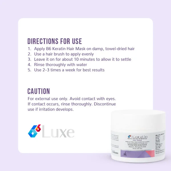 Keratin Hair Mask detail